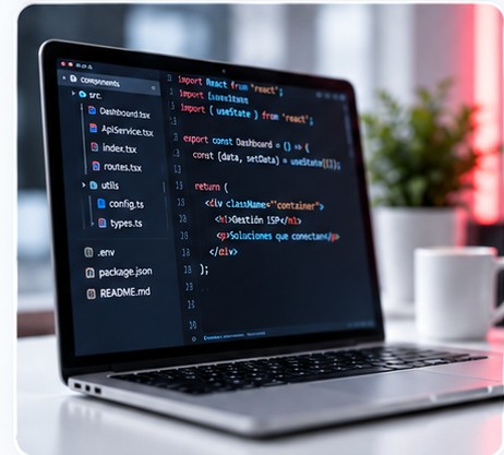 Editor de código de una implementación ISP a medida