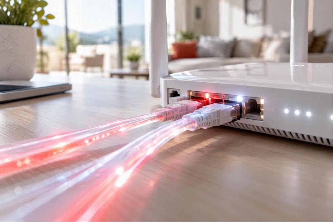 Instalación de internet por fibra óptica